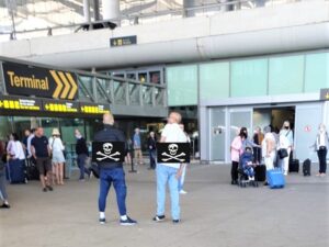 Pirates at Malaga Airport